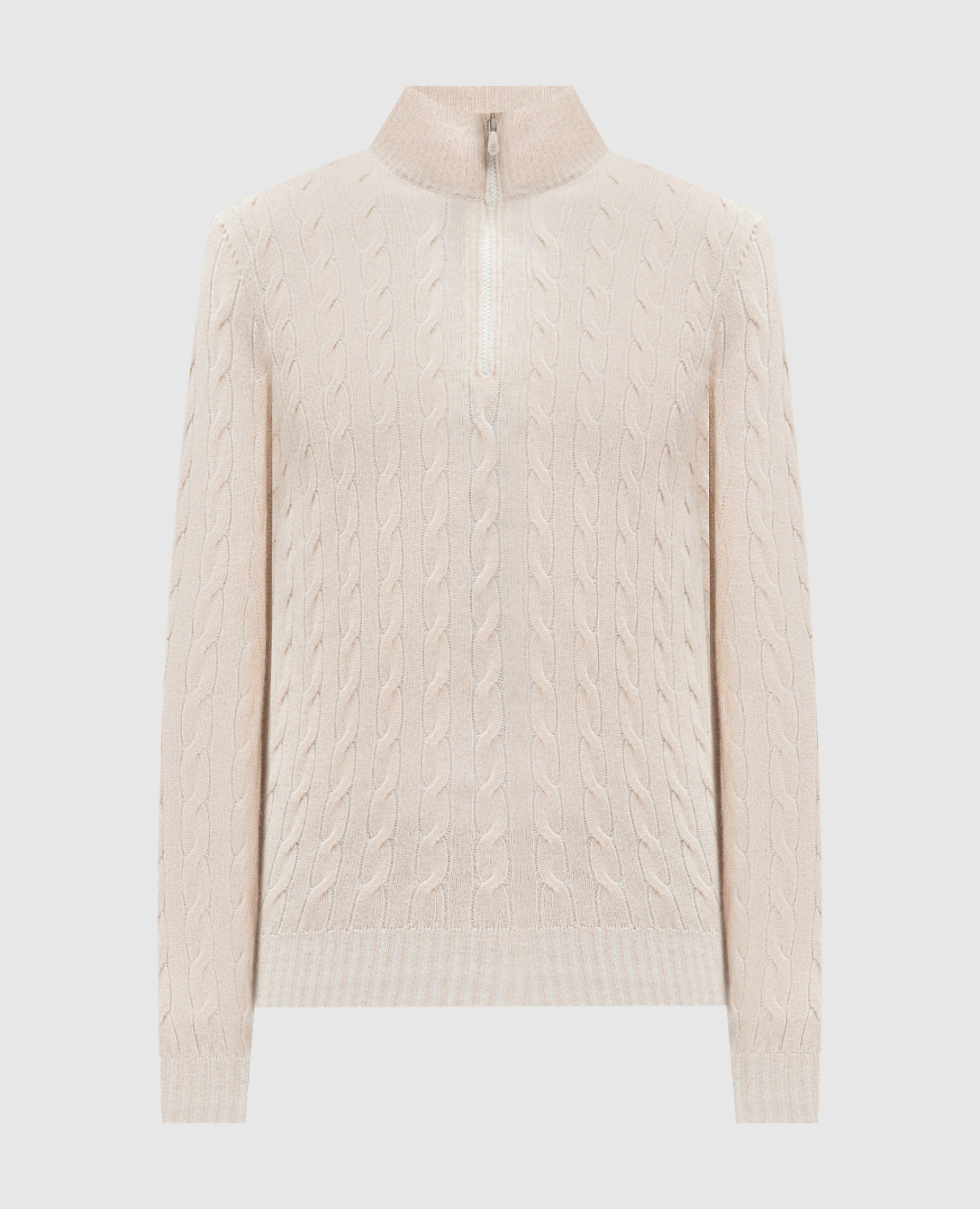 

Beige patterned cashmere jumper Brunello Cucinelli