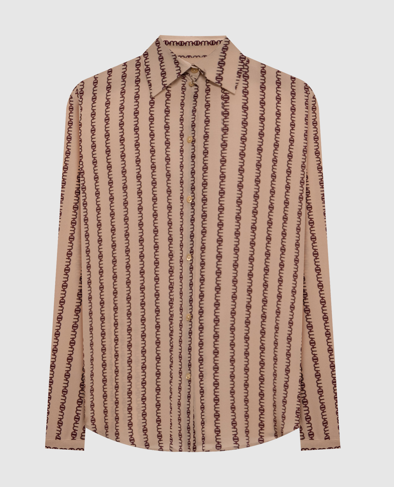 

Beige silk blouse Momoni