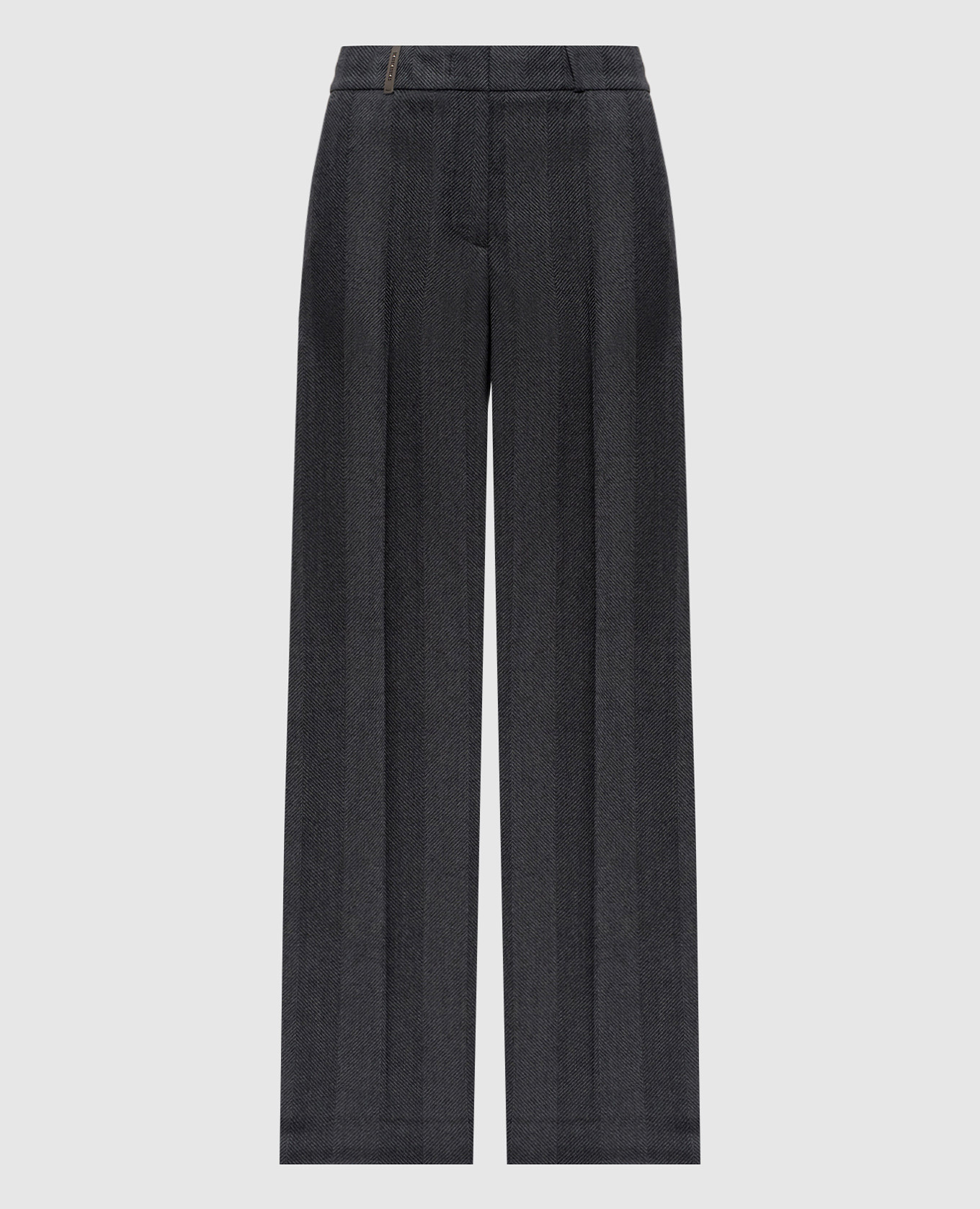 

Gray wool patterned pants Peserico, Grey