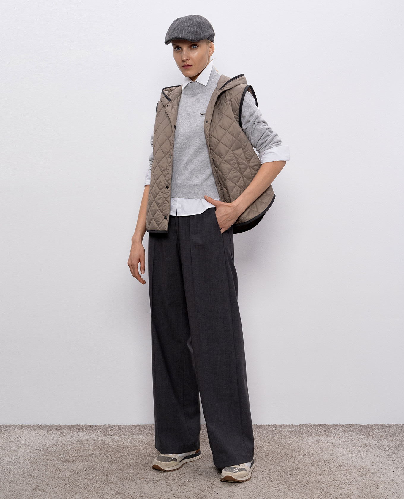 

Gray pants with wool Brunello Cucinelli, Grey
