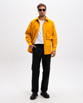 A Cold Wall Yellow shirt with logo embroidery ACWMSH144