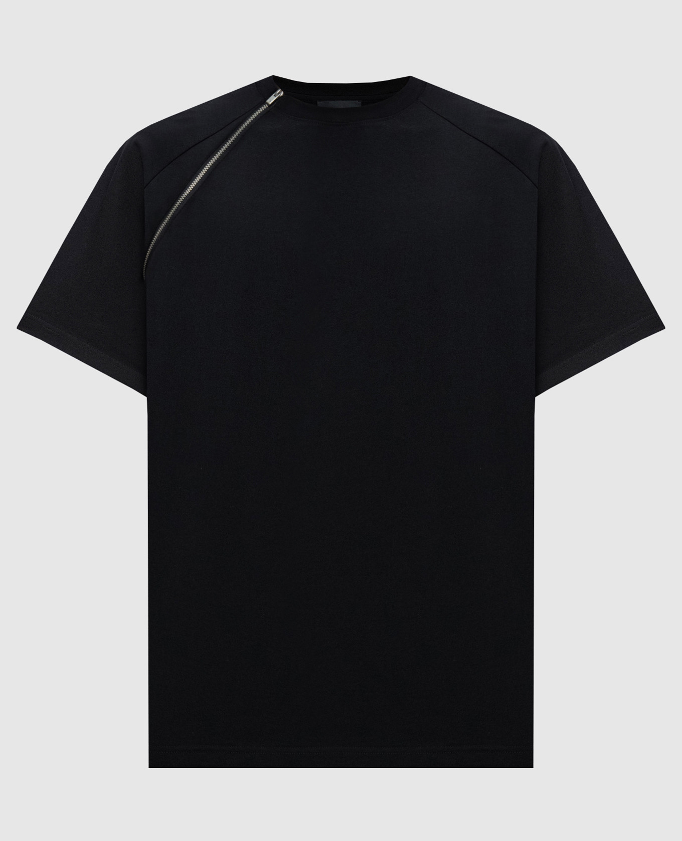 Black sequence zip t-shirt heliot emil