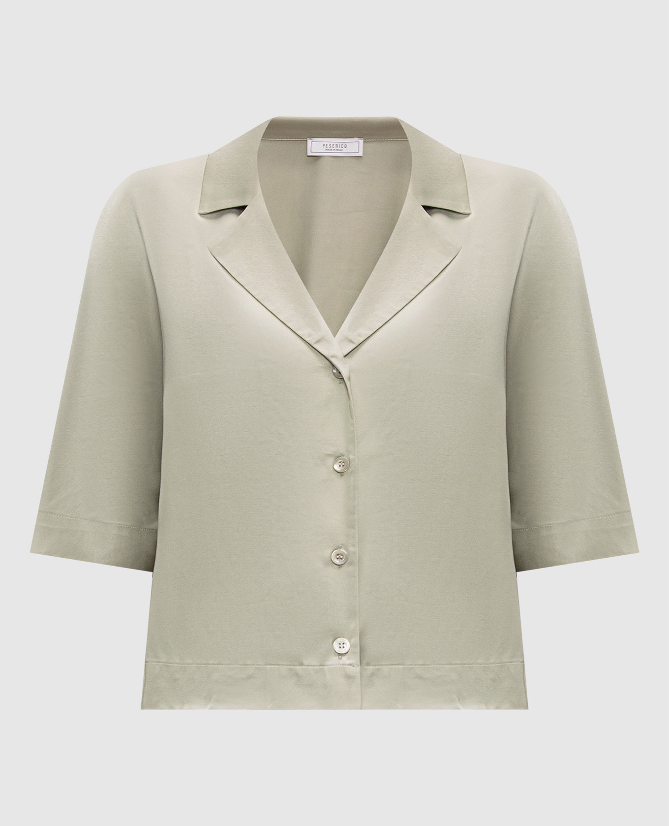 

Green blouse with shiny texture Peserico