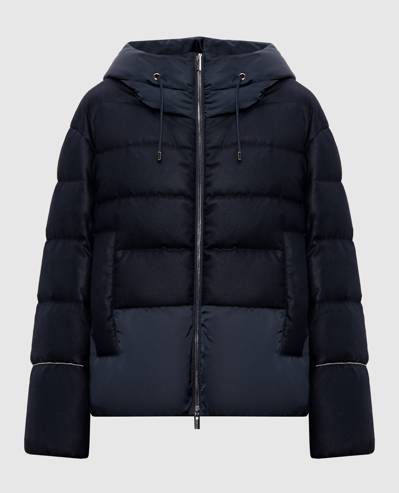 

Blue down jacket with monil chain Peserico
