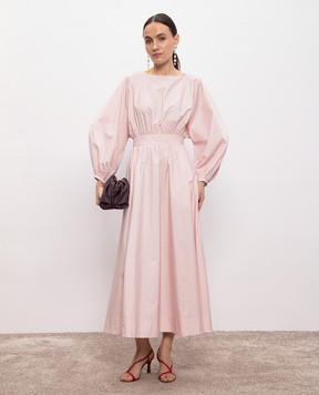 Gabriela Hearst Pink Ahmose midi dress 3254287T119