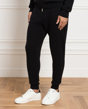 Cashmere&Whiskey Black cashmere sweatpants MU8641307341PF3XL