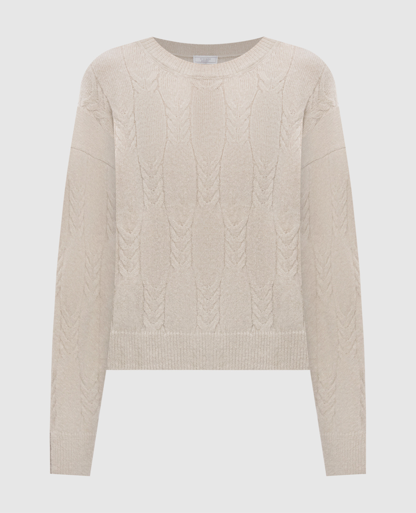 Beige sweater with wool Peserico