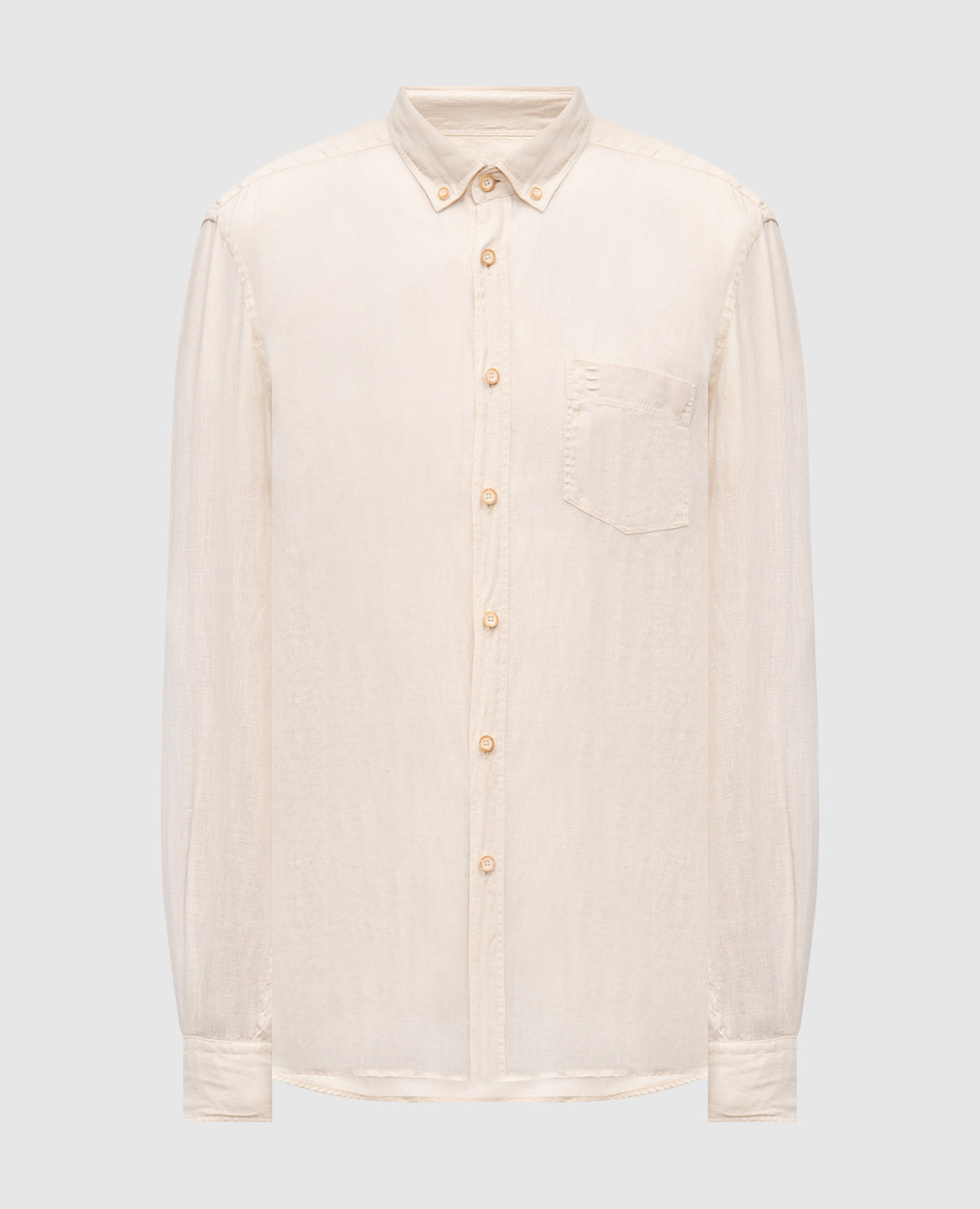 Beige linen shirt Florentino