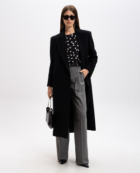Max Mara Black blouse ARTURO made of silk with peas ARTURO