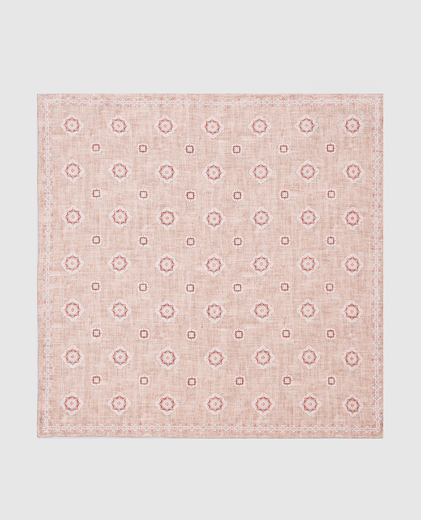 

Reversible printed silk pachet scarf Brunello Cucinelli, White