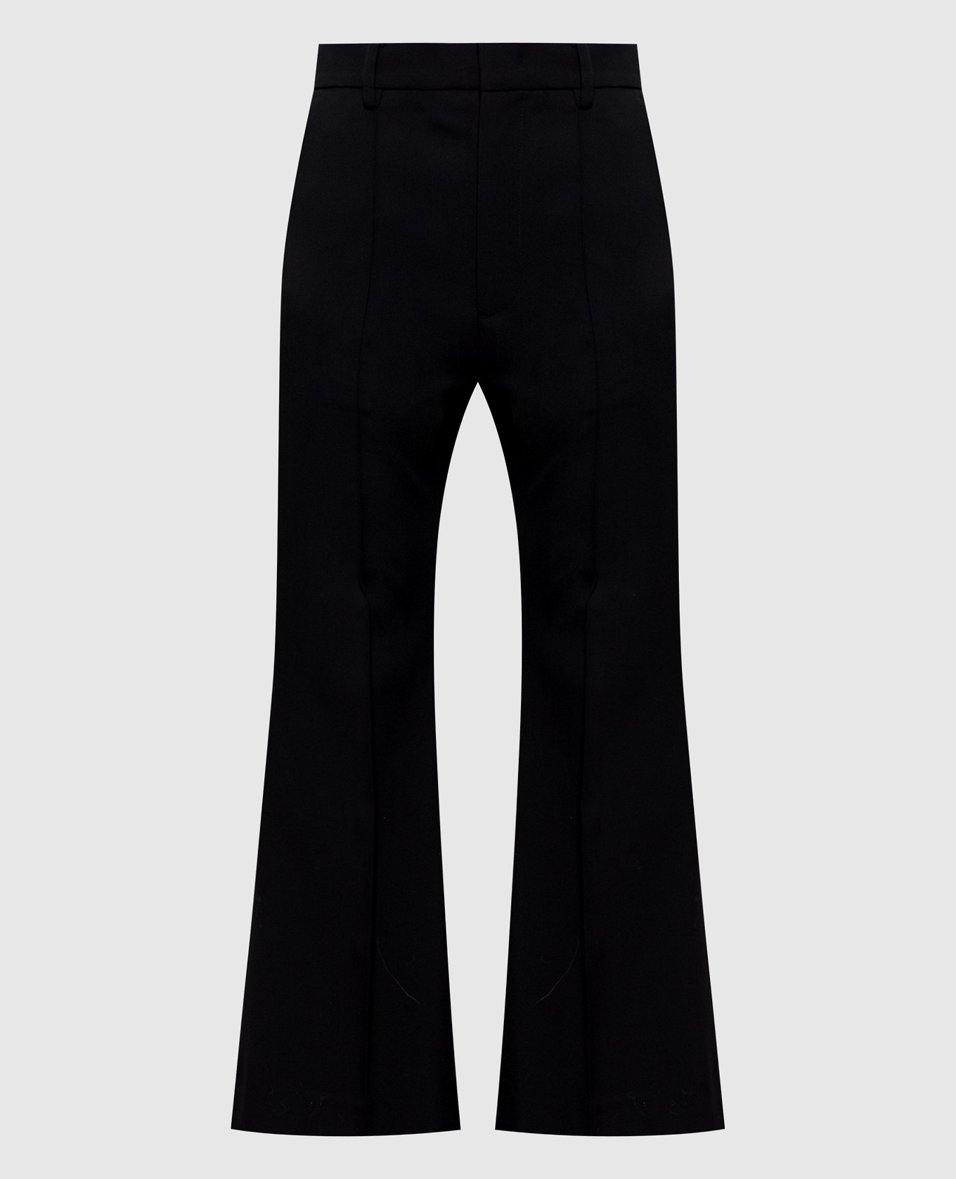 

Black flared pants with wool Rokh