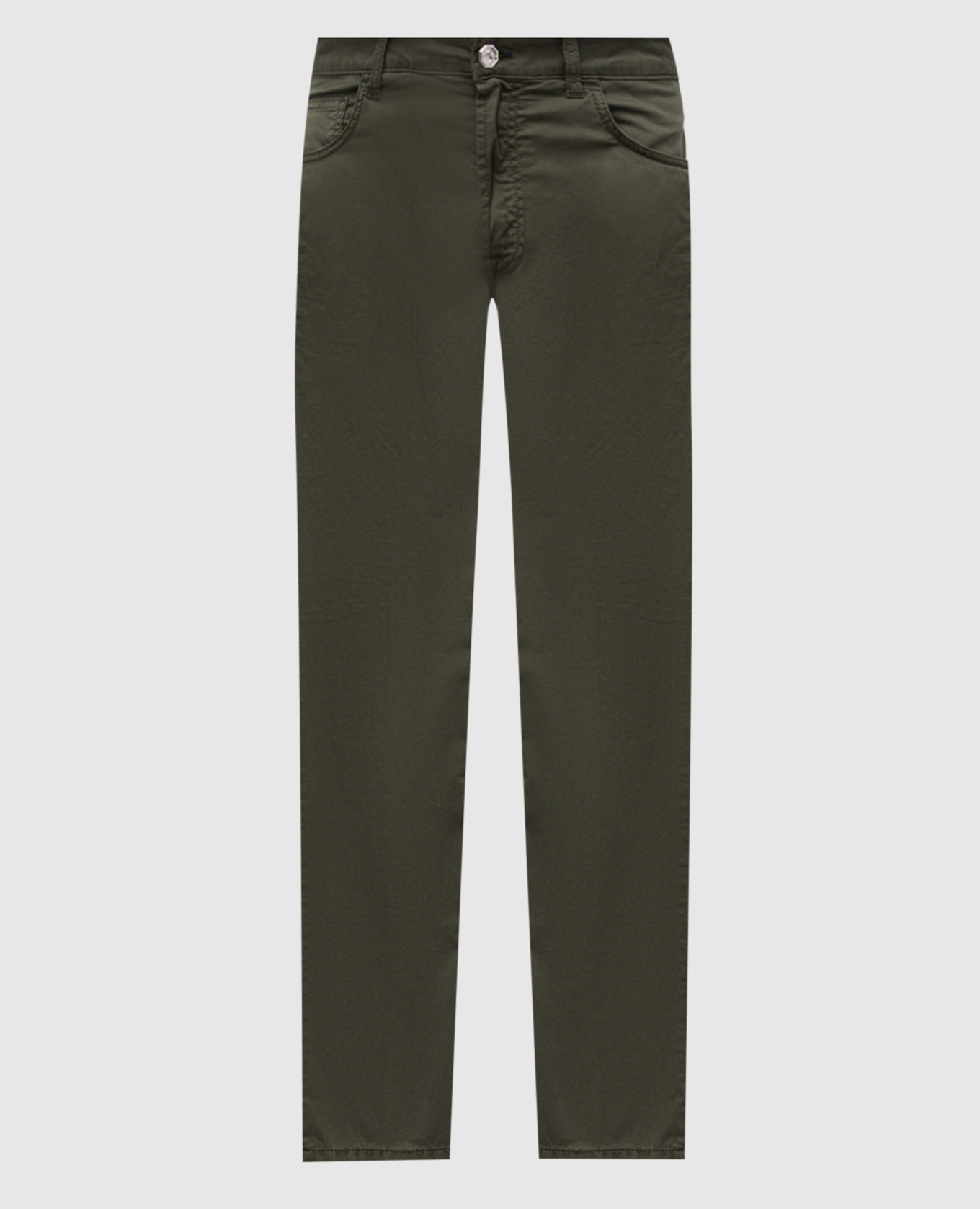 

Green pants with logo patch Stefano Ricci