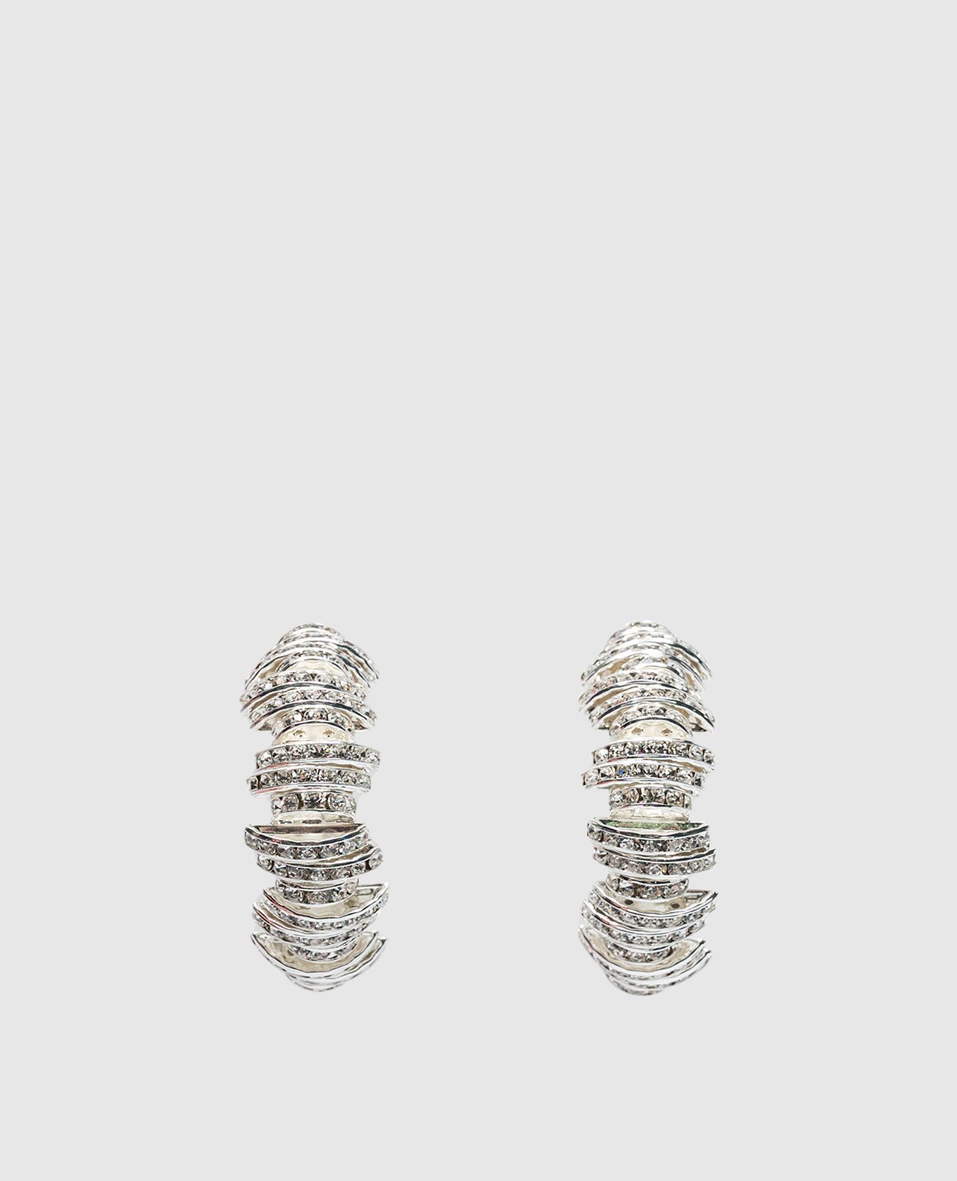 

Silver earrings with crystals Magda Butrym