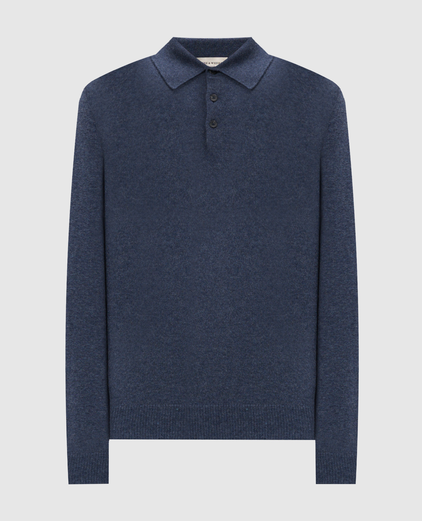 

Blue cashmere polo shirt Cashmere&Whiskey