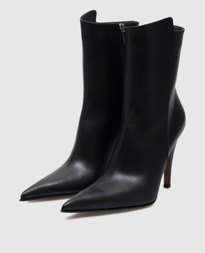 Alexander McQueen Birdee black leather ankle boots 808127WHABP