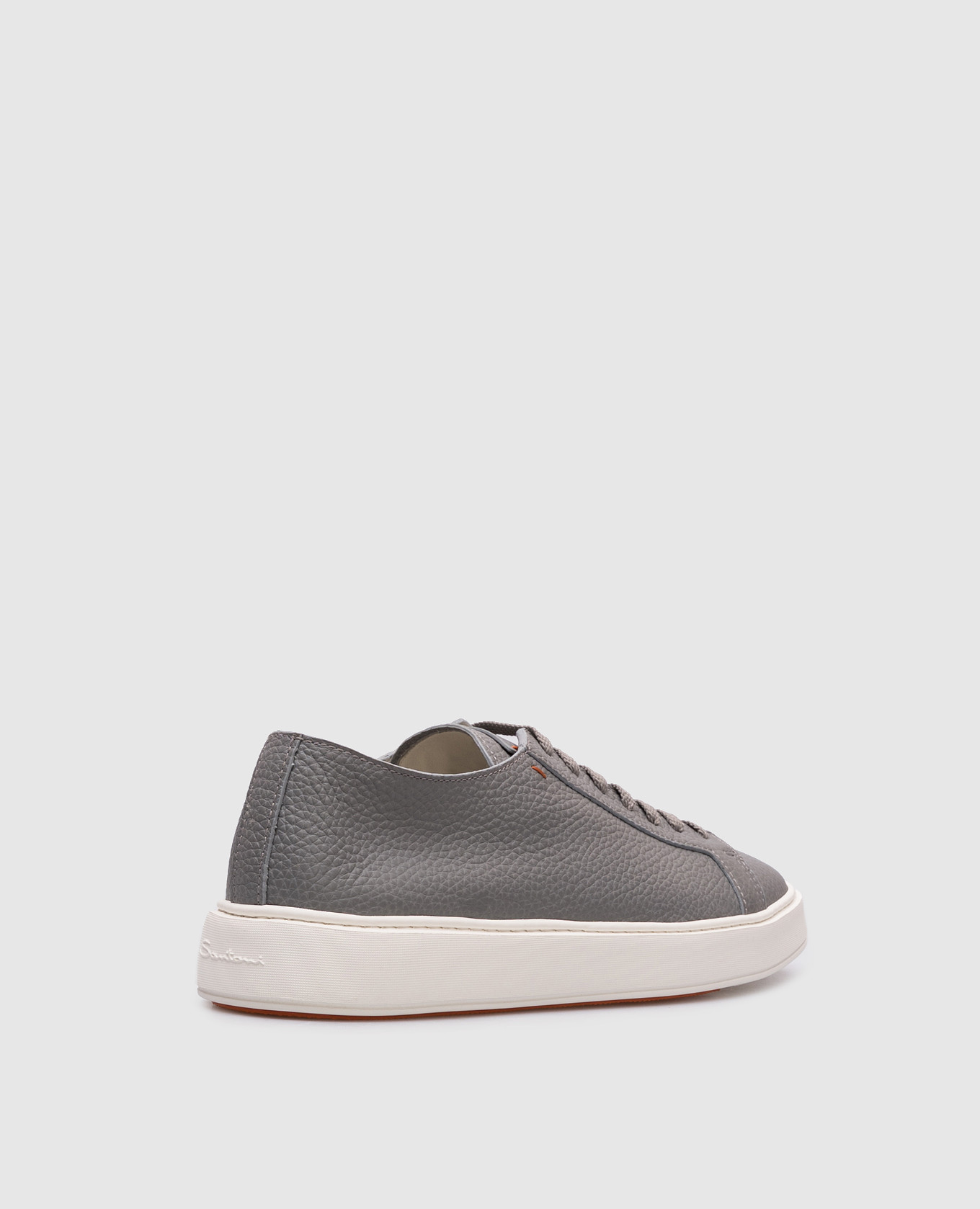 

Gray leather sneakers DAMPS MMDG45 Santoni, Grey