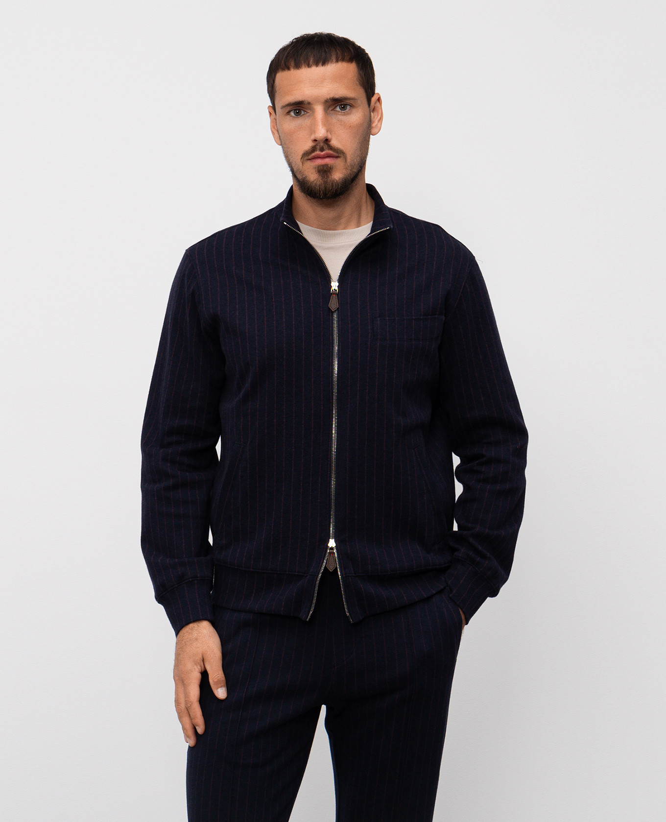

Blue striped sports jacket ISAIA