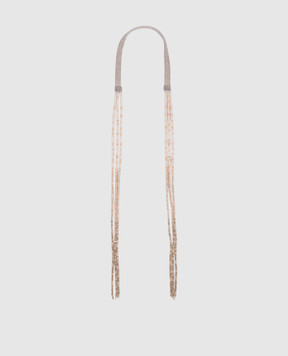 Peserico Degradé necklace with monil chain and beads S35492C0CC711