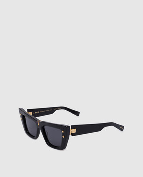 Balmain Black logo B-Eye sunglasses BPS156A54