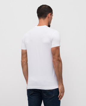 Dolce&Gabbana White T-shirt with logo G8SX0ZG7PIY