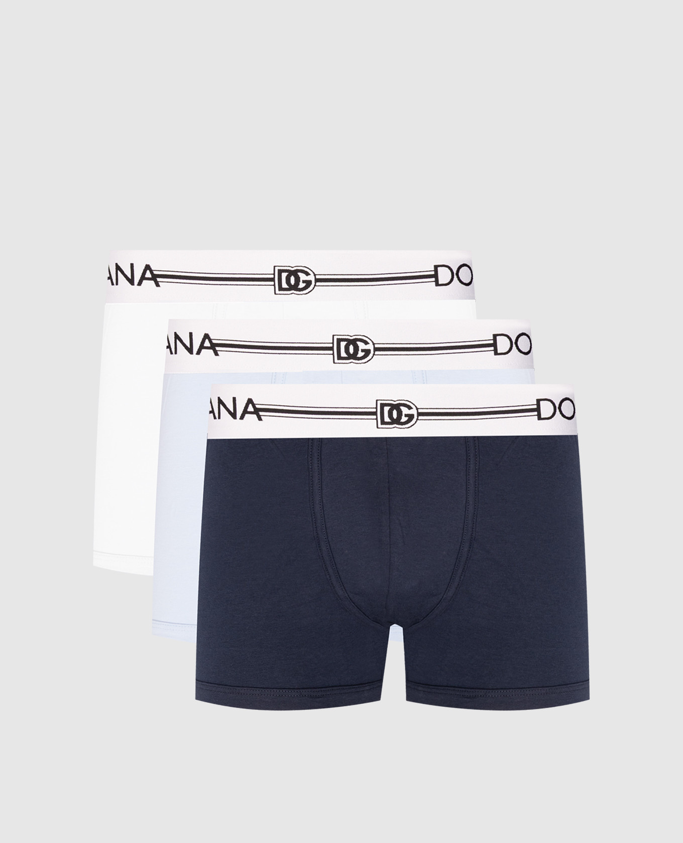 

Set of boxer briefs with logo pattern Dolce&Gabbana, White