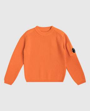 C.P. Company Children's orange sweater with logo CUW00HLHE7648