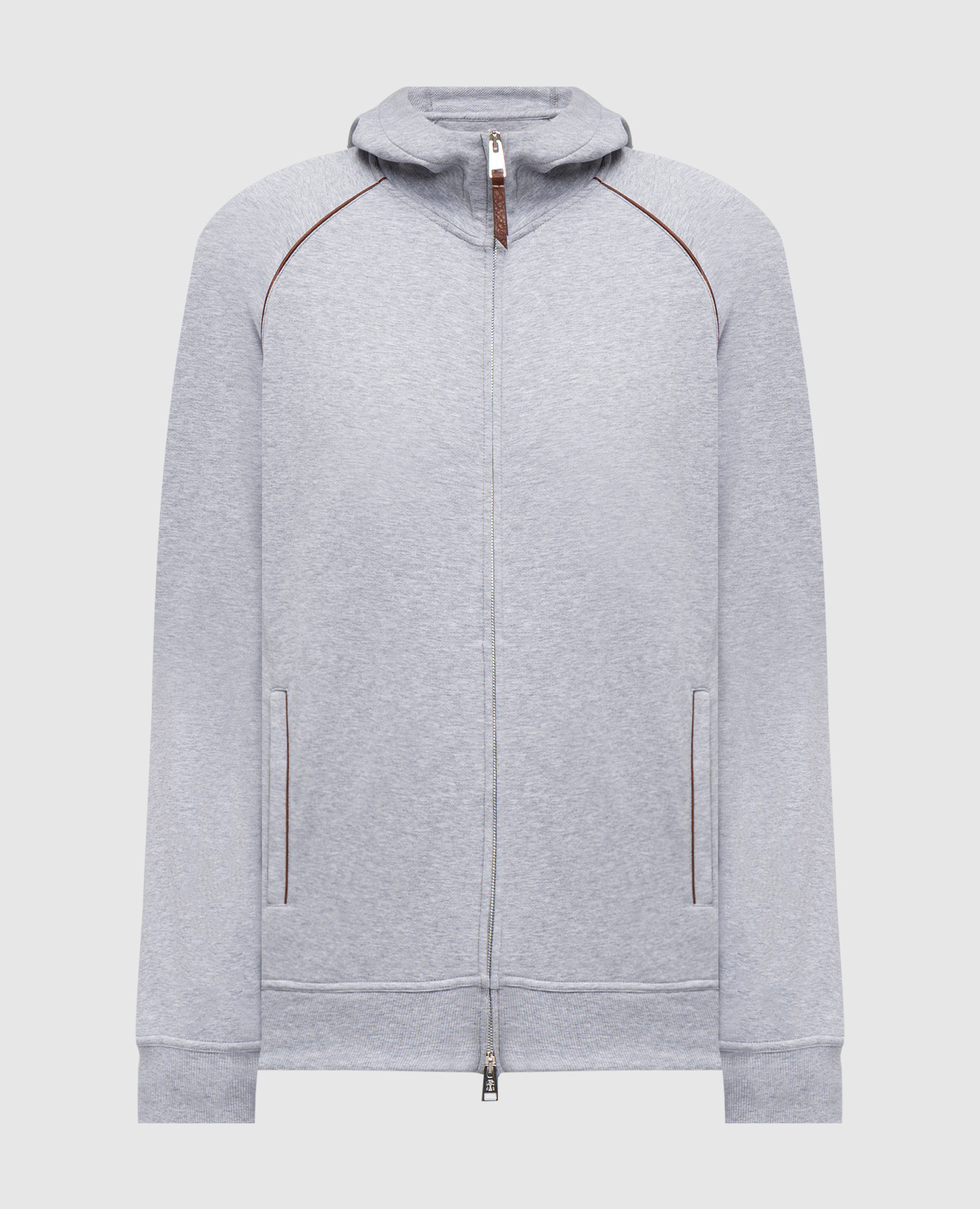 

Grey melange sports jacket Brunello Cucinelli