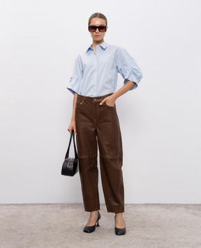 Simkhai Waldon brown leather pants 4254104V