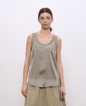 Brunello Cucinelli Green silk top M0C59E0600