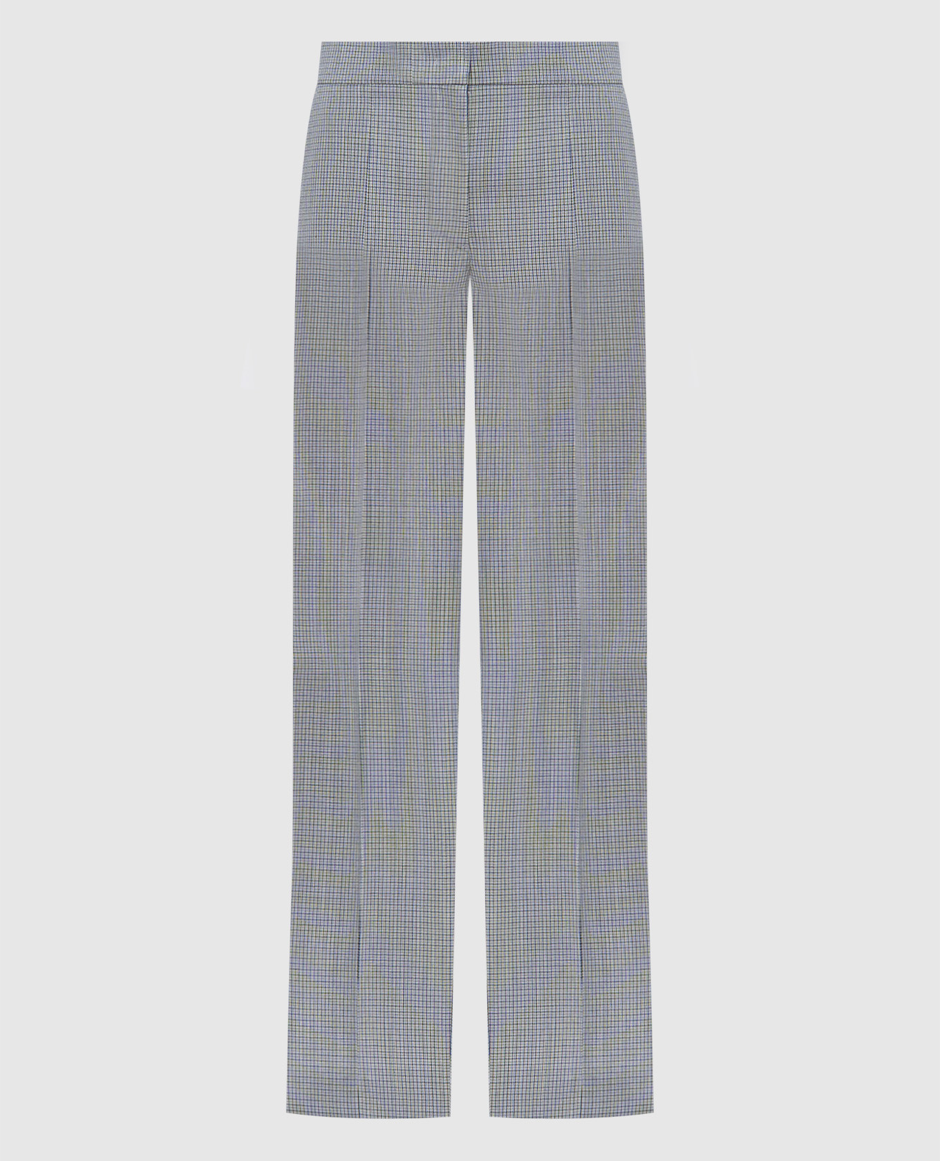 

Gray pants made of wool in a check with slits Jil Sander, Grey