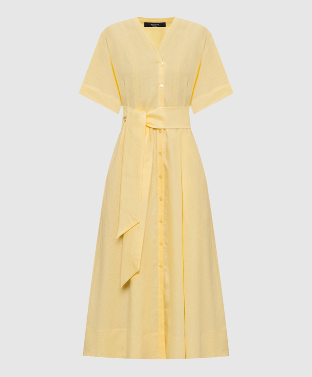 Max Mara Weekend - ASSENZI yellow linen shirt dress ASSENZI1234 - shop with  Bulgaria delivery at Symbol