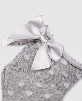 RiminiVeste Children's gray socks with peas RFC4511