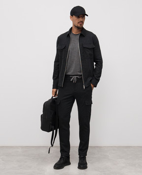 Marco Pescarolo Gray wool and cashmere shirt URUS5229