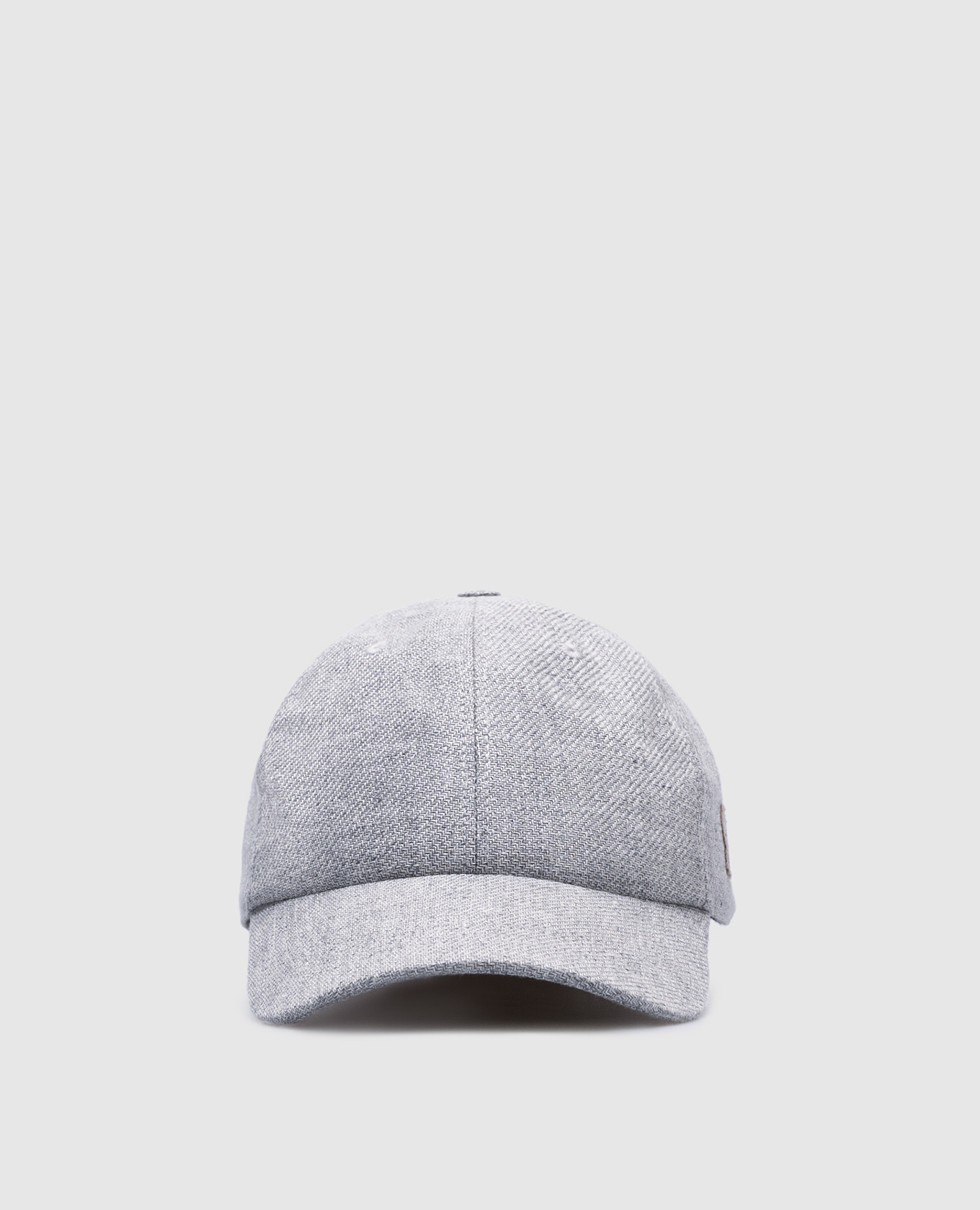 

Gray linen, wool and silk cap with logo emblem Brunello Cucinelli, Grey