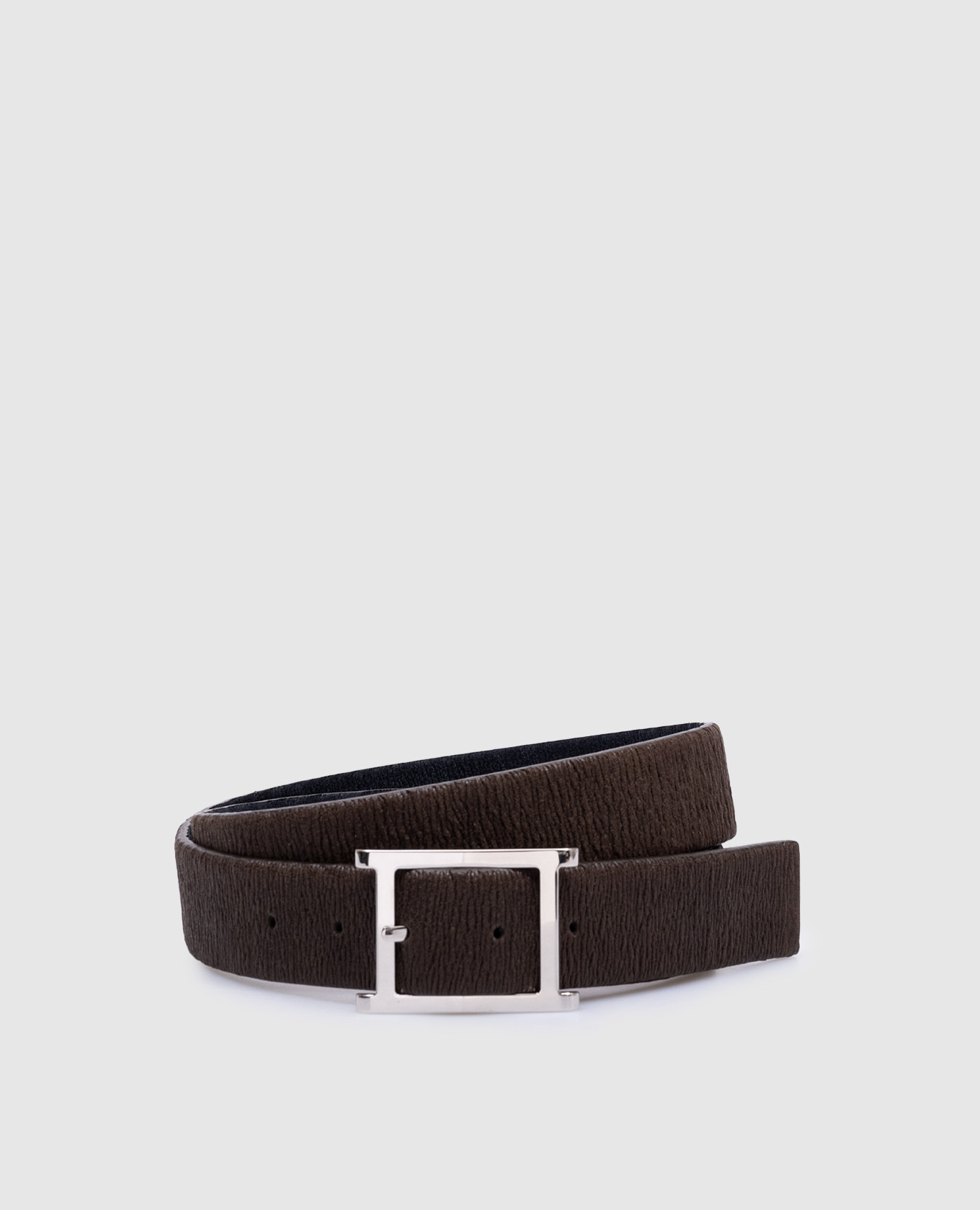 

Double-sided leather belt with a reaper effect Orciani, White
