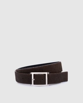 Orciani Double-sided leather belt with a reaper effect U08126CDTTB