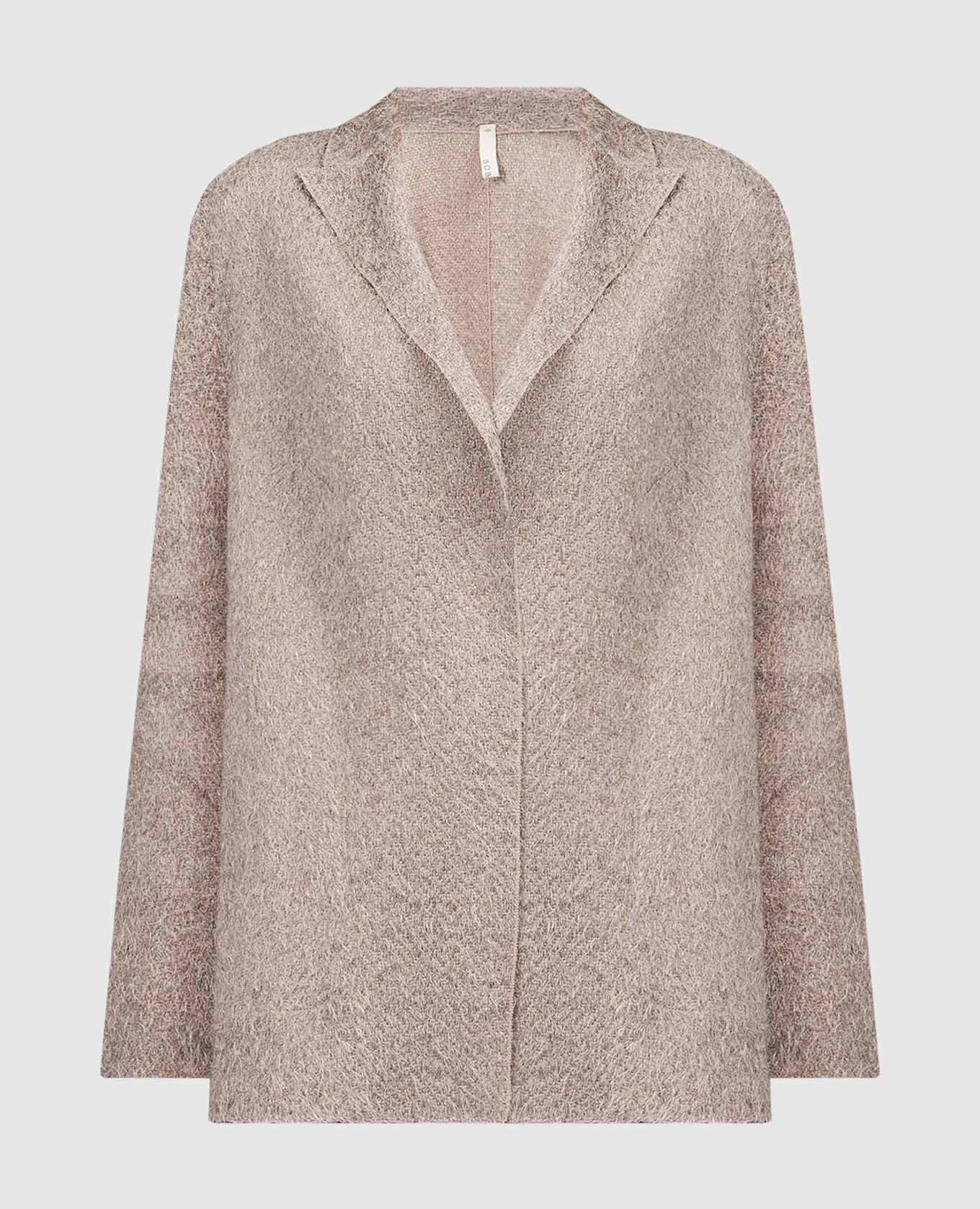 

Beige cardigan with silk, linen and cashmere BOBOUTIC