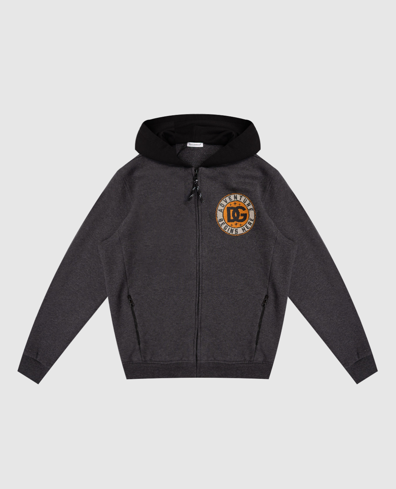 

Children's gray sports jacket with logo print Dolce&Gabbana, Grey