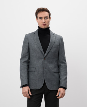 Florentino Gray blazer with wool 224933420301