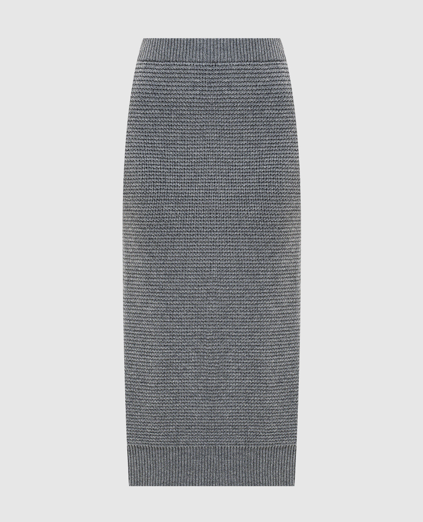 

Gray midi skirt with wool and silk Peserico, Grey