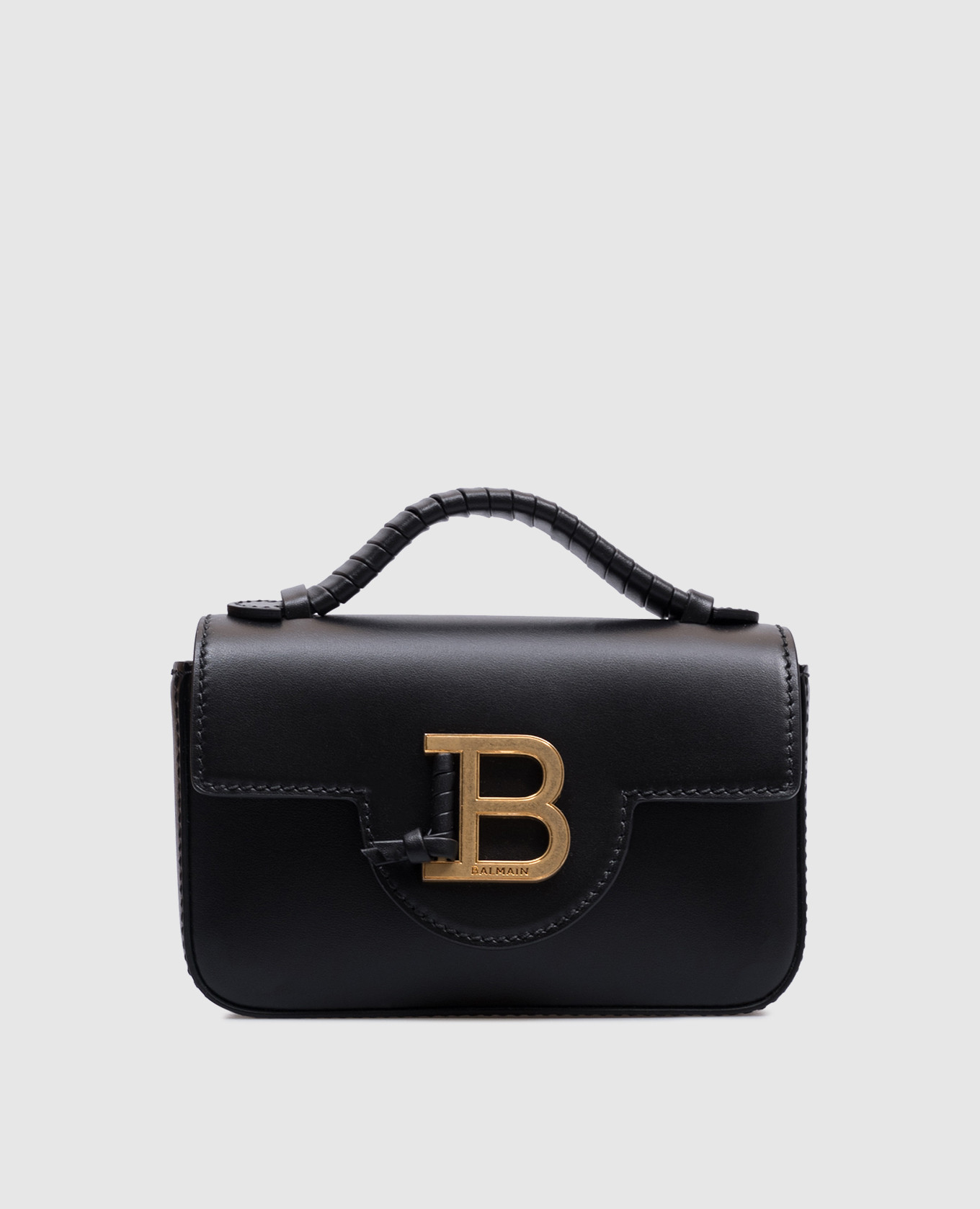

B-Buzz Black Leather Crossbody Bag with Logo Balmain