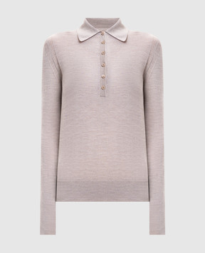 Ermanno Scervino Beige wool polo shirt D475M341IVH