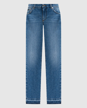 Dolce&Gabbana Blue skinny jeans with logo FTC68DG8NQ6