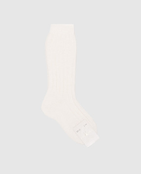 Story Loris Children's white golf shoes made of wool and cashmere 352046