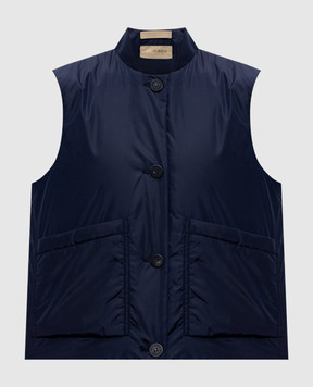Woolrich Blue straight-cut vest CFWWVE2000FRUT5004