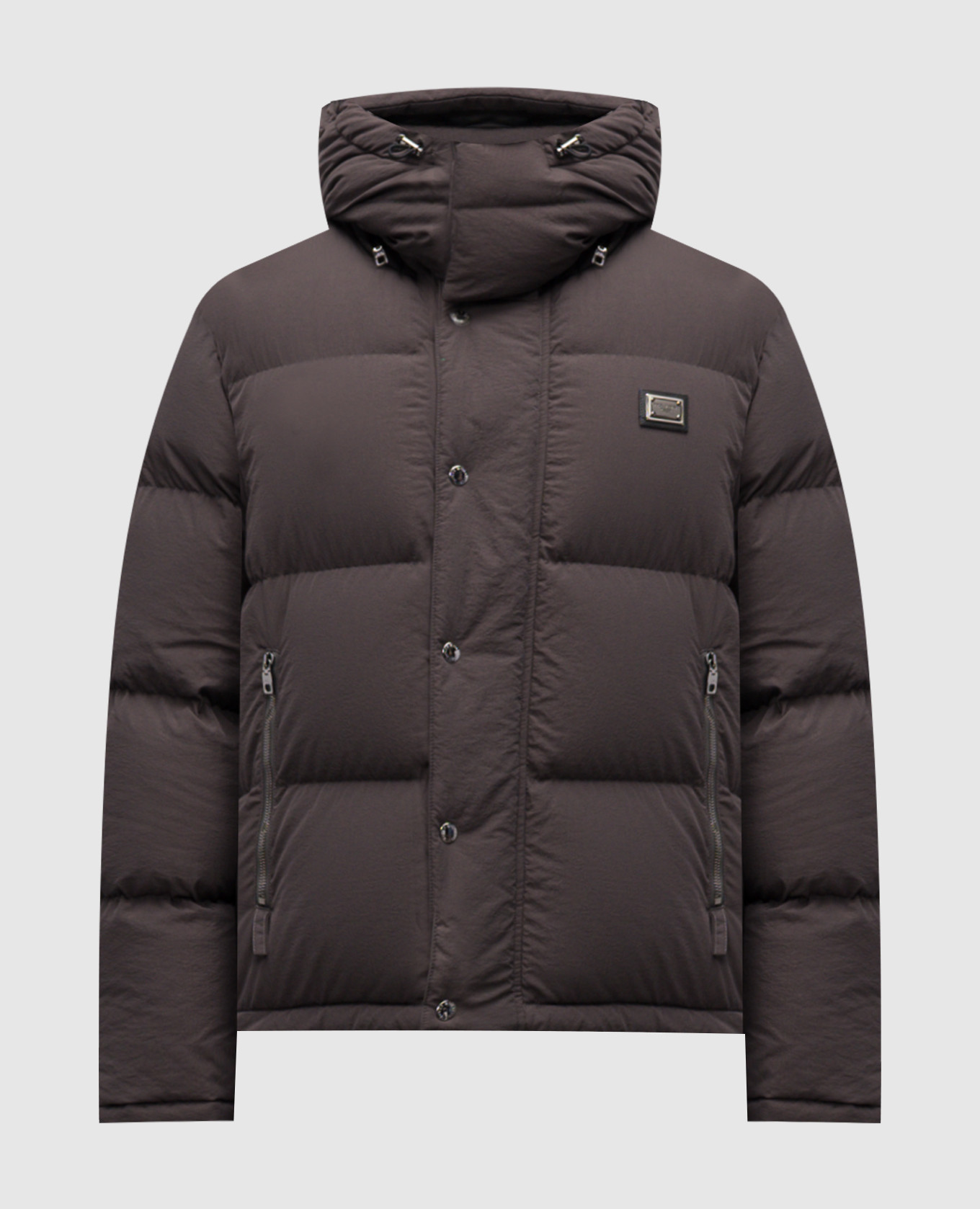 

Grey down jacket with logo Dolce&Gabbana