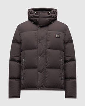 Dolce&Gabbana Grey down jacket with logo G9BRFTFUS28