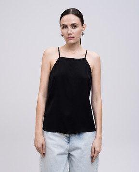 Twinset Black top with an open back 251TT2192