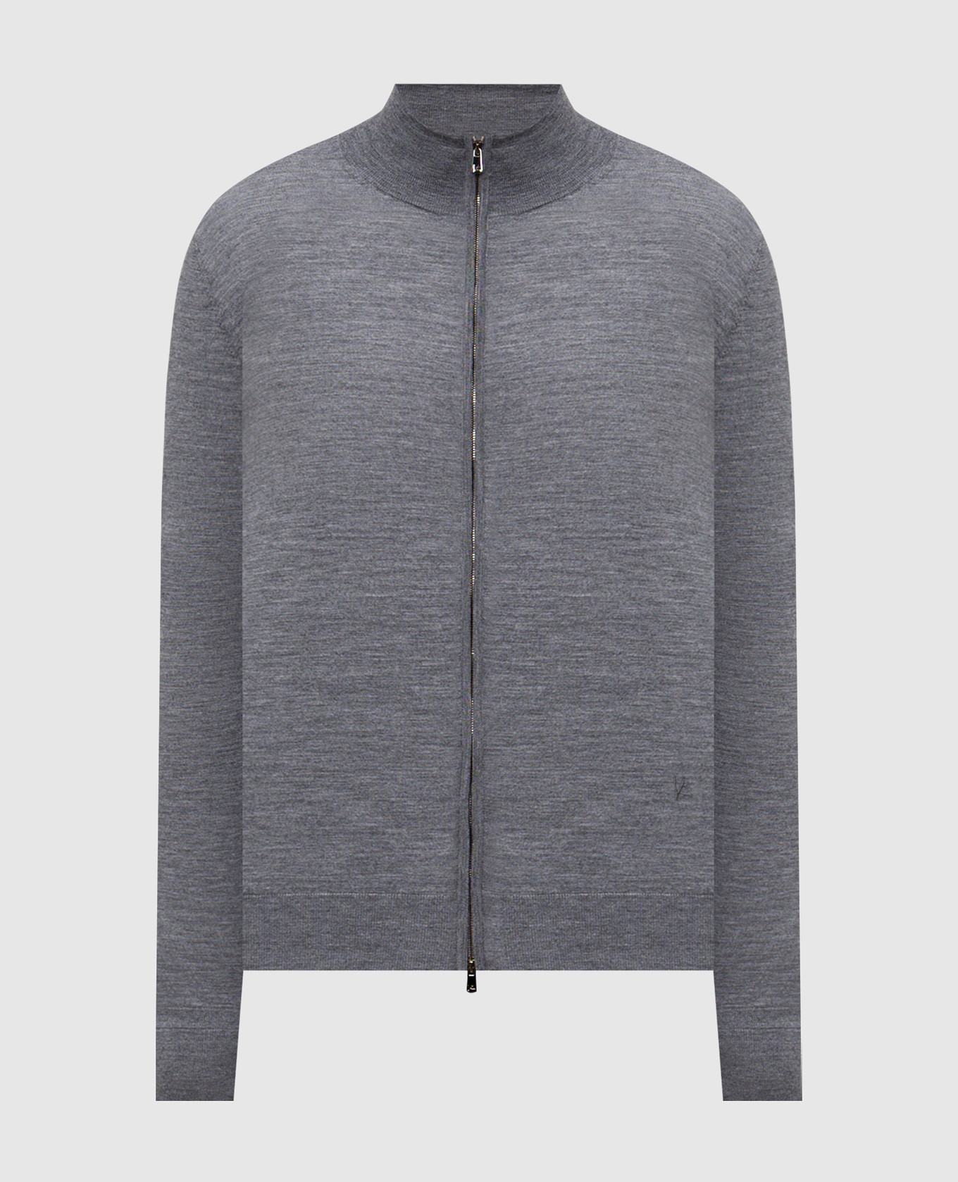 

Grey melange wool cardigan ISAIA