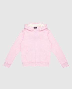 Versace Children's pink sports jacket with textured Medusa emblem 10183321A13003